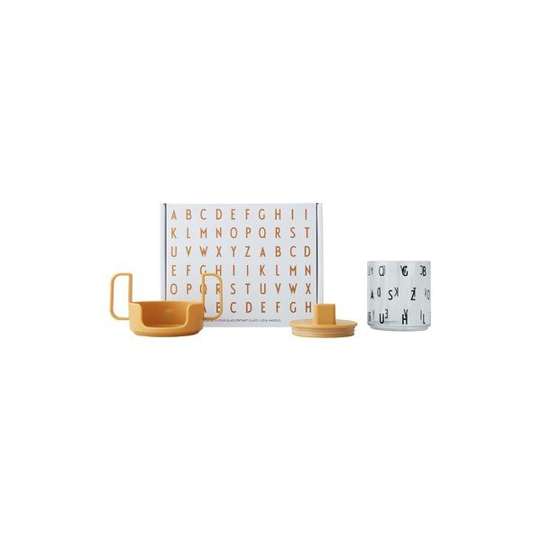 Grow With Your Cup mustársárga gyerekbögre - Design Letters-image-2
