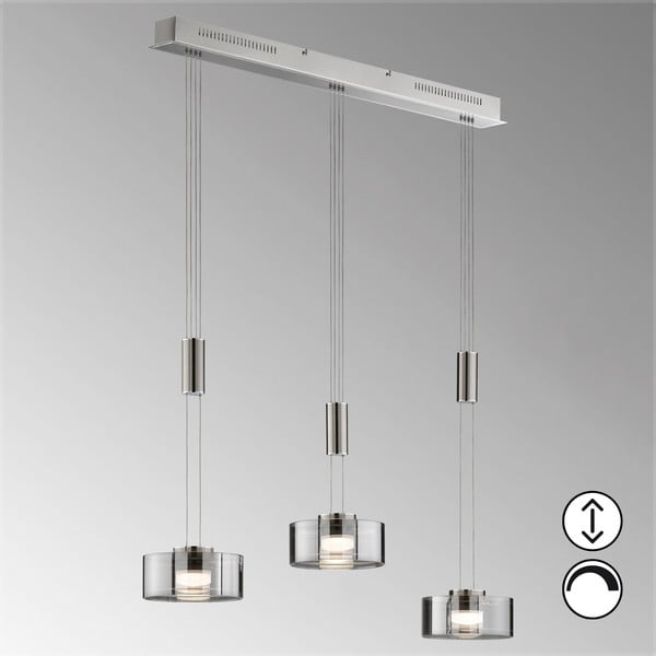 Ezüstszínű fém LED dimmelhető függőlámpa Lavin – Fischer & Honsel-image-1