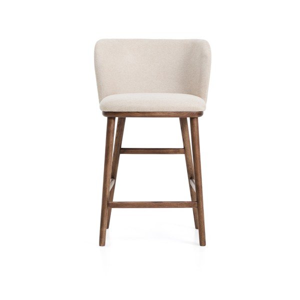 Bézs kárpitozott bárszék (ülésmagasság 65 cm) Ciselia – Kave Home-image-3