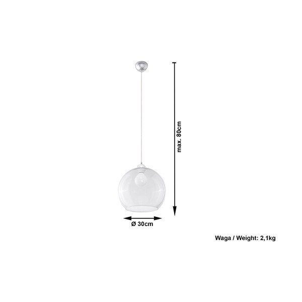 Bilbao Transparent mennyezeti függőlámpa - Sollux-image-3