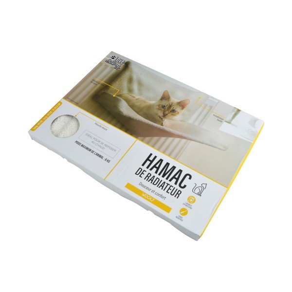 Krémszínű fekhely macskáknak 30x45 cm – Love Story-image-2