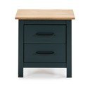 Sötétkék borovi fenyő éjjeliszekrény Miranda – Marckeric