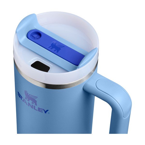 Kék rozsdamentes acél termosz szívószállal 890 ml Quencher H2.O FlowState™ Tumbler Blue Sky – Stanley-image-1