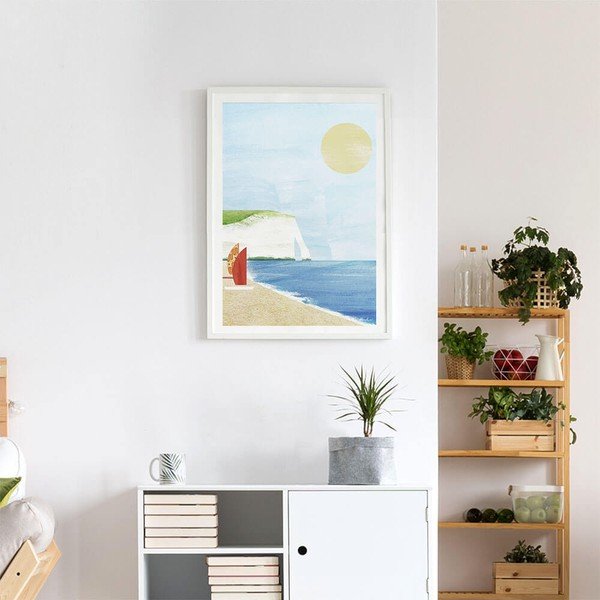 Poszter 30x40 cm Etretat Cliffs - Travelposter-image-3