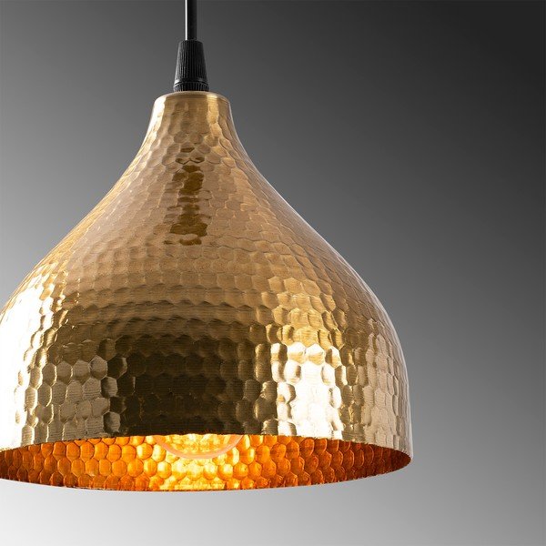 Aranyszínű függőlámpa fém búrával ø 18 cm Tattoo – Opviq lights-image-4