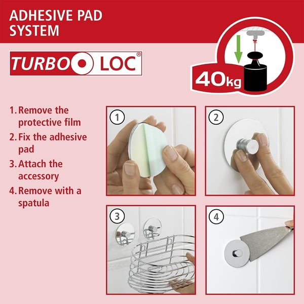 Turbo-Loc® fali konyhai akasztó, hossz 60 cm - Wenko-image-4