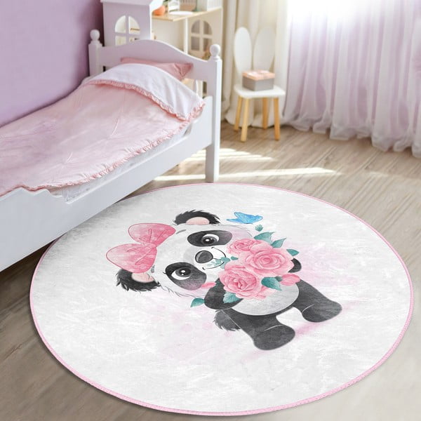 Fehér gyerek szőnyeg ø 100 cm Comfort – Mila Home-image-1