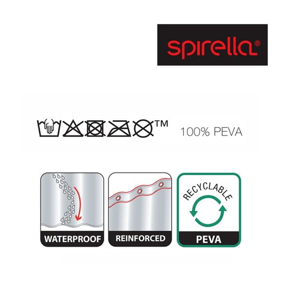 Zuhanyfüggöny 180x200 cm Transparent – Spirella-image-1