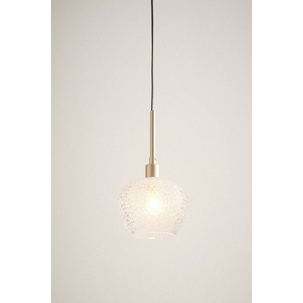 Aranyszínű üveg függőlámpa ø 15 cm Frost – Jotex-image-2