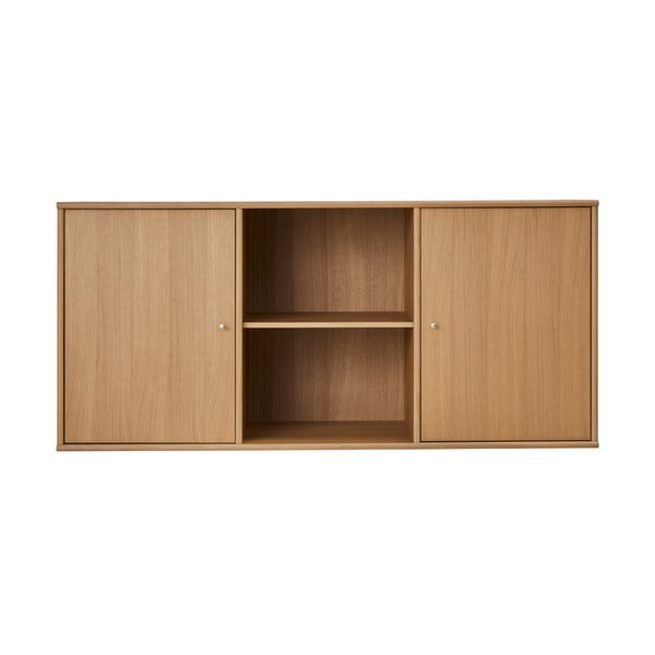 Natúr színű alacsony függő komód tölgyfa dekorral 133x61 cm Mistral – Hammel Furniture