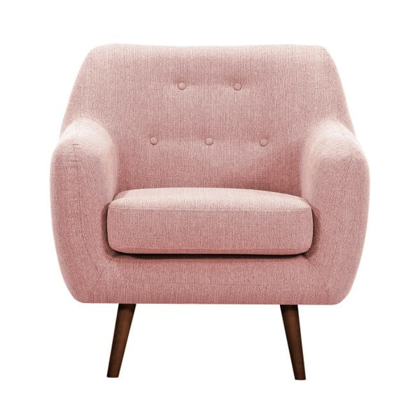Lila világos rózsaszín fotel sötét lábakkal - Vivonita