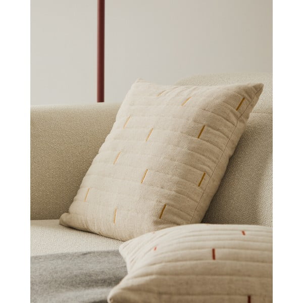 Lenkeverék párnahuzat 45x45 cm Blaina – Kave Home-image-1