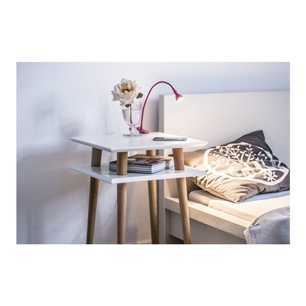 Square sötét türkizkék dohányzóasztal, 43 x 43 cm - Ragaba-image-1