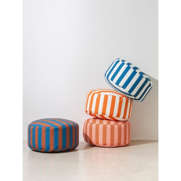 Rózsaszín-barna puff Stripes – Really Nice Things-image-1