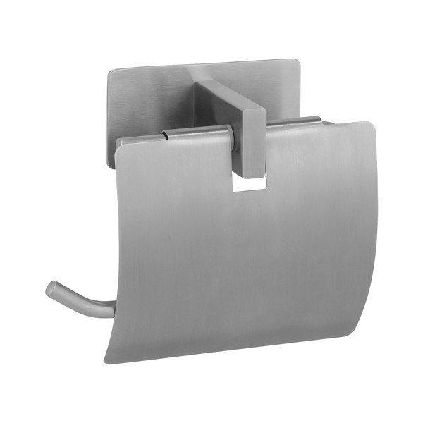 Matt ezüstszínű öntapadós rozsdamentes acél WC-papír tartó Genova – Wenko-image-2