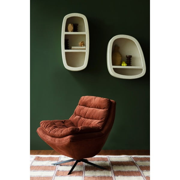 Krémszínű többszintes fali polc 23 cm Veda – Dutchbone-image-1