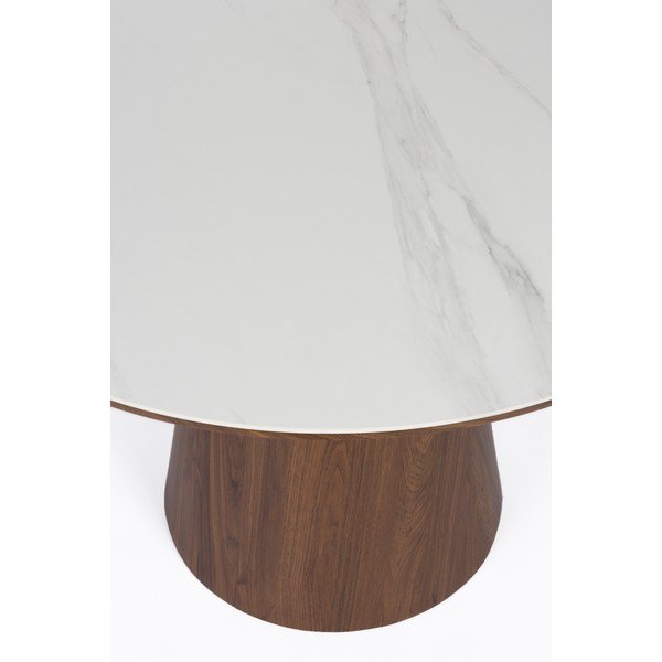 Kerek étkezőasztal kő asztallappal ø 115 cm Almira – White Label-image-4