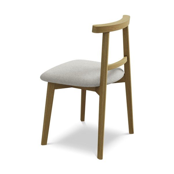 Világosszürke tömörfa étkezőszék Ohelo – Makamii-image-3