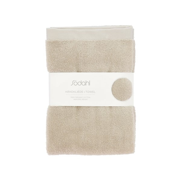 Bézs frottír pamut fürdőlepedő 70x140 cm Comfort – Södahl-image-3