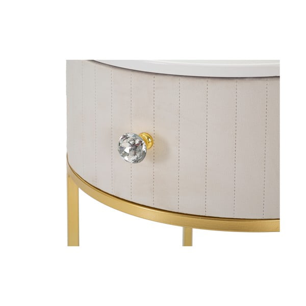 Bézs éjjeliszekrény Montpellier - Mauro Ferretti-image-4