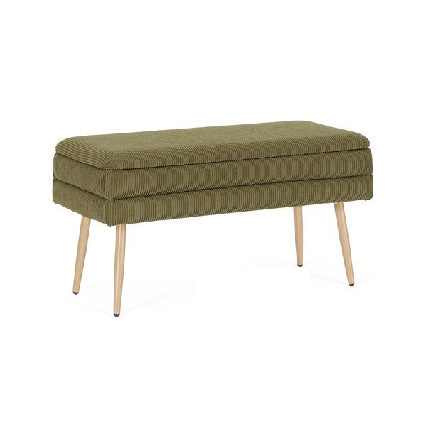 Zöld párnázott pad Olga – Bizzotto-image-2