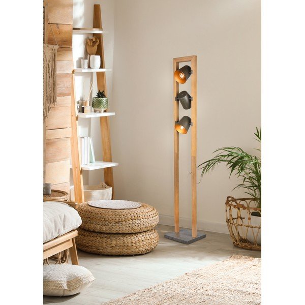 Natúr színű állólámpa fém búrával (magasság 150 cm) Bell – Trio-image-1