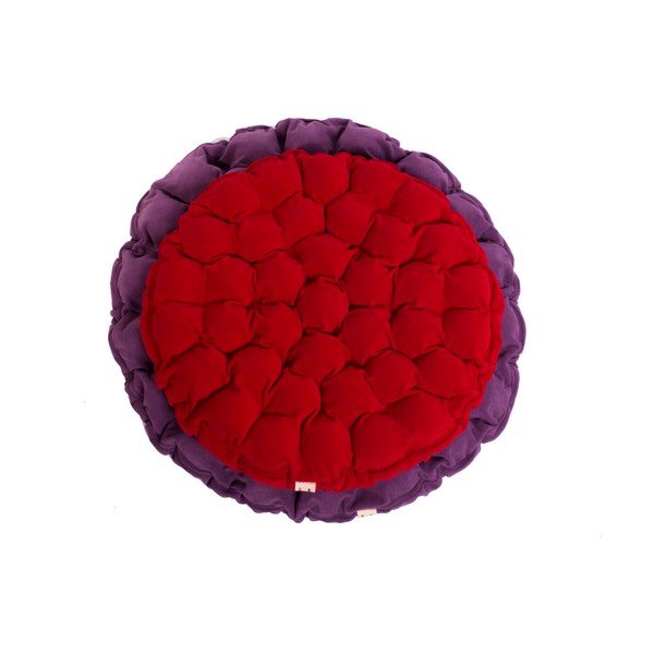 Bloom sötétvörös ülőpárna masszázsgolyókkal, ⌀ 65 cm - Linda Vrňáková-image-3