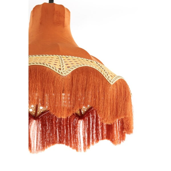 Narancssárga függőlámpa textil búrával ø 40 cm Mizia – Light & Living-image-4