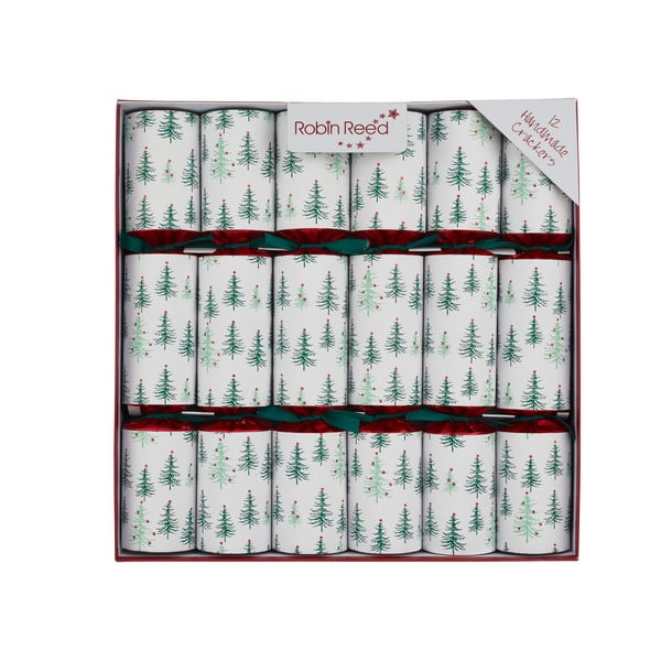 Karácsonyi cracker szett 12 db-os Green Pine Tree – Robin Reed
