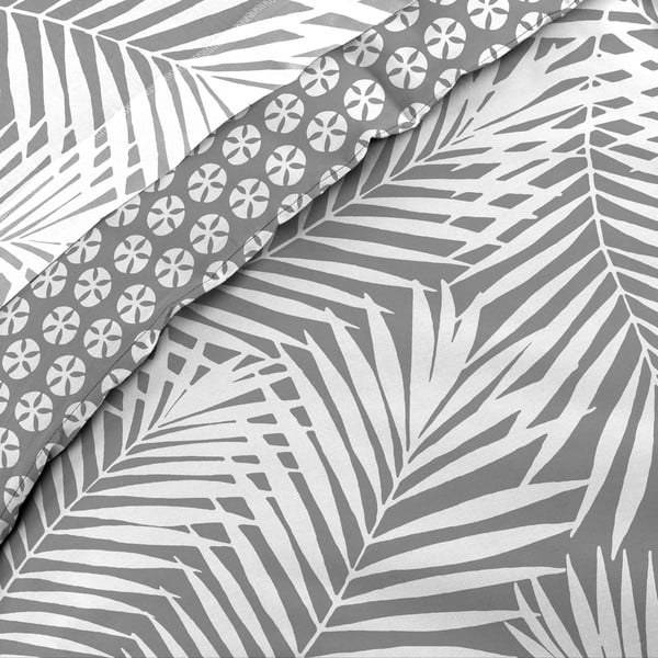 Szürke egyszemélyes pamut paplanhuzat 140x200 cm Botania – douceur d'intérieur-image-2