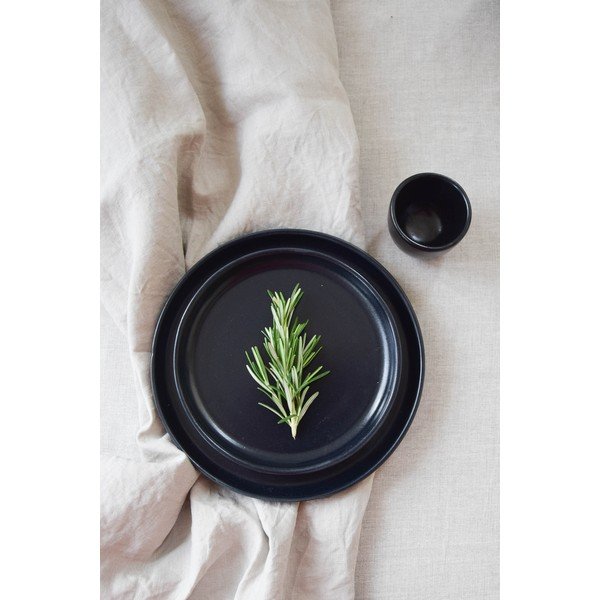 Luna fekete agyagkerámia csésze, 80 ml - ÅOOMI-image-4