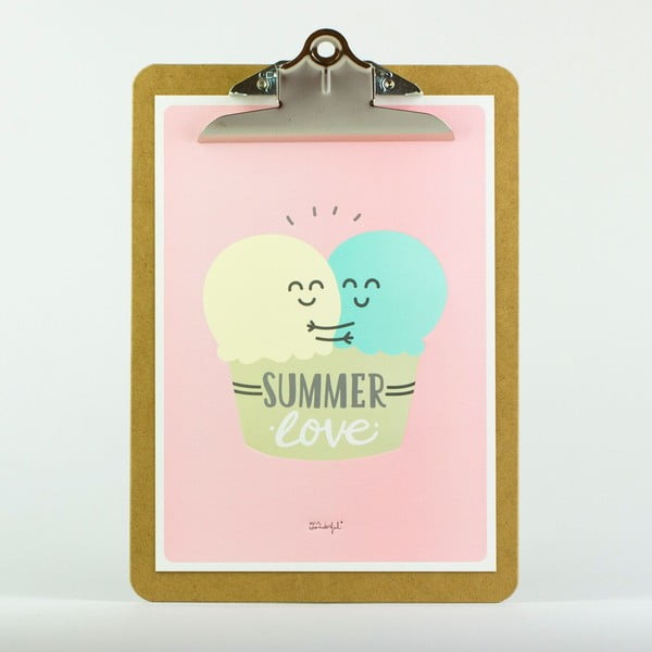 Summer love plakát kapcsos táblával - Mr. Wonderful