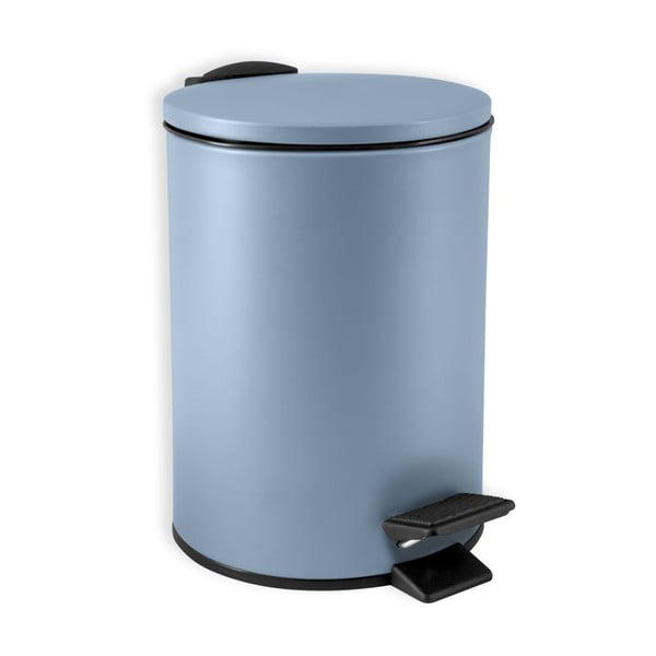 Világoskék acél pedálos szemetes 3 l   Adelar – Spirella