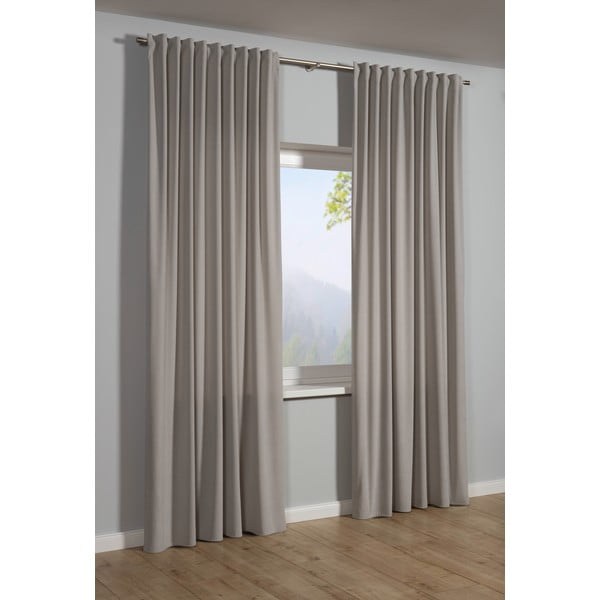 Szürke függöny 135x245 cm Kord – Sehlbach-image-1