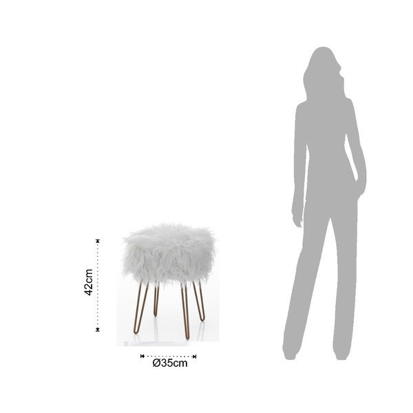 Spank fehér ülőke, ø 35 cm - Tomasucci-image-1