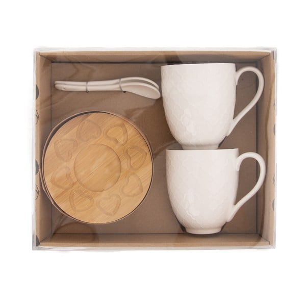 Porcelán bögre szett 2 db-os 370 ml Whiteline – Orion-image-1