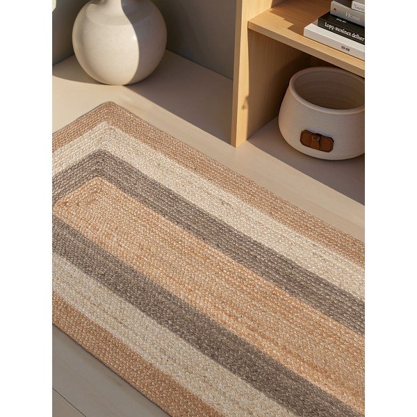 Kétoldalas-kézi szövésű juta futószőnyeg 80x300 cm Juno – Hanse Home-image-3