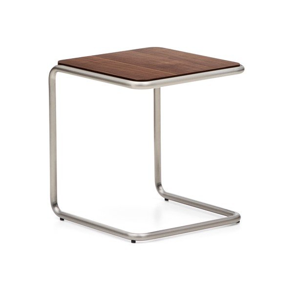 Tárolóasztal diófa dekorral 42x42 cm Tarsel – Kave Home