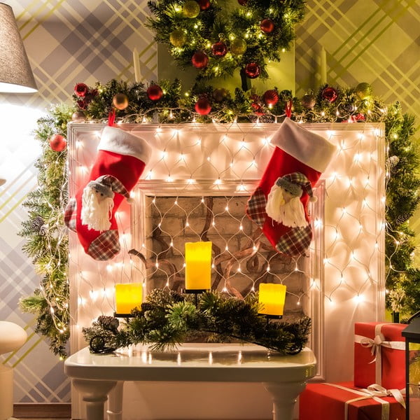 Web LED fényfüzér, 200 izzós, hosszúság 2 m - DecoKing-image-1