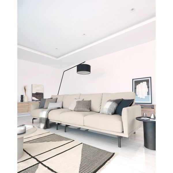 Fekete állólámpa textil búrával (magasság 221,5 cm) Ciana – Kave Home-image-2