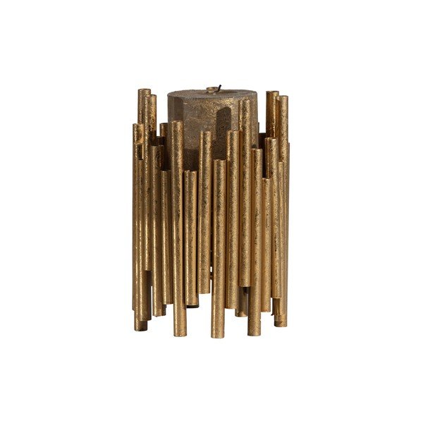 Aranyszínű fém gyertyatartó, magasság 18 cm - BePureHome-image-1
