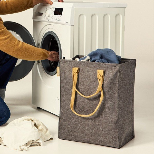 Szürke textil szennyeskosár 53 l Laundry Hub Tweed – Rolser-image-2