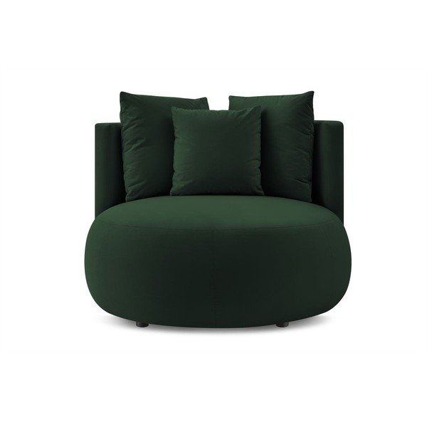 Sötétzöld bársony fotel Cesar – Bobochic Paris-image-3