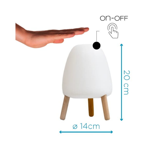 Jelly fehér asztali lámpa, magasság 20 cm - Tomasucci-image-2