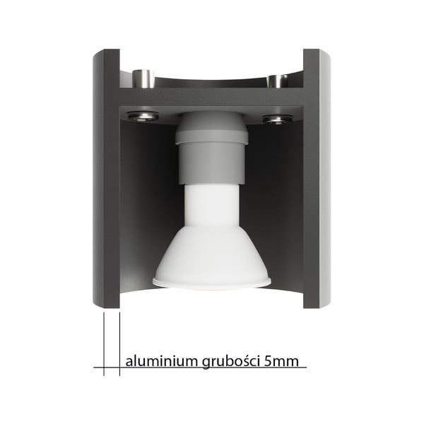 Fehér mennyezeti lámpa fém búrával Vulco – Sollux-image-3