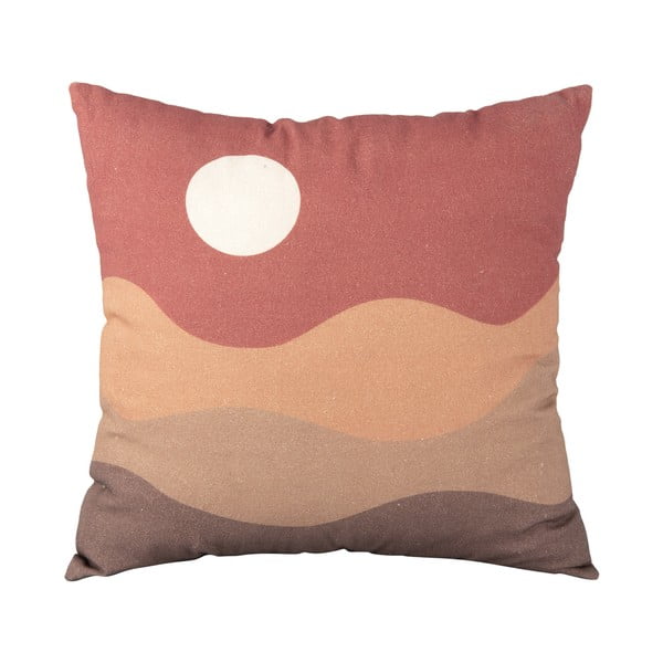 Clay Sunset barna-piros pamut párna, 45 x 45 cm - PT LIVING