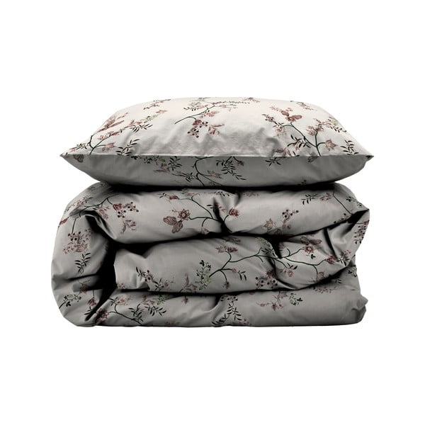 Bézs egyszemélyes pamut-szatén ágyneműhuzat 140x200 cm Grace – Södahl-image-3