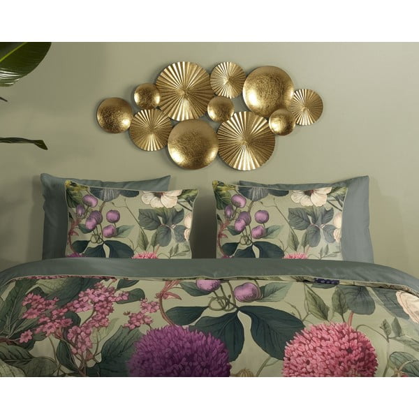 Khaki egyszemélyes-hosszabbított pamut-szatén ágyneműhuzat 140x220 cm Onaz – Descanso-image-2