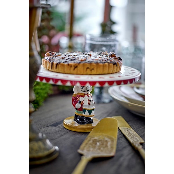 Agyagkerámia emeletes kínálótálca karácsonyi mintával Jolly – Bloomingville-image-1