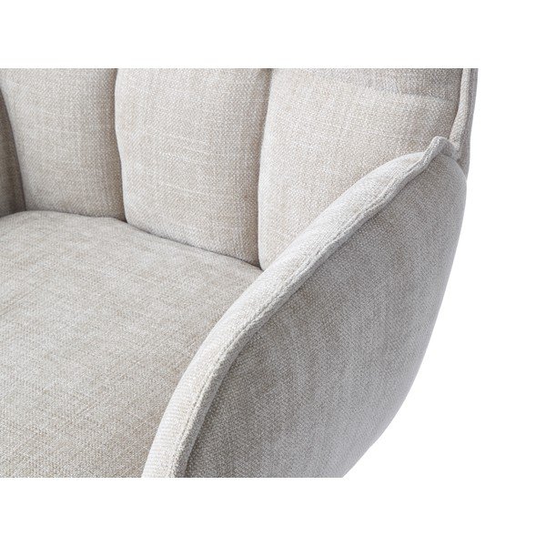 Krémszínű kárpitozott étkezőfotel szett 2 db-os Marilla – Unique Furniture-image-1